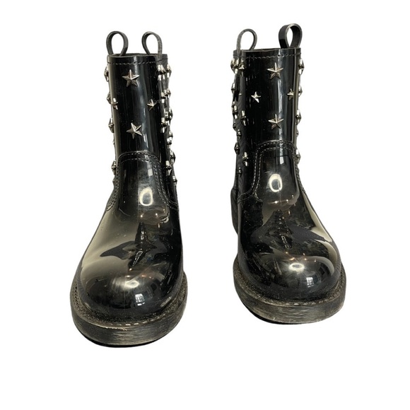 Red Valentino Star-Stud Rubber Boots sz 38 - Picture 2 of 4